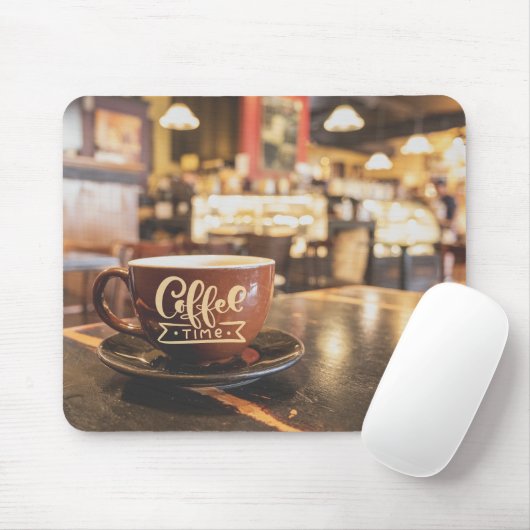 Café Coffee Time Mousepad (Mit Mouse)