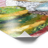 Café Collage Art Fotodruck (Ecke)