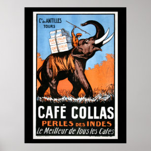 Cafe Collas Kaffee-Plakat Poster