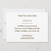 Café con leche bokeh einladung (Rückseite)