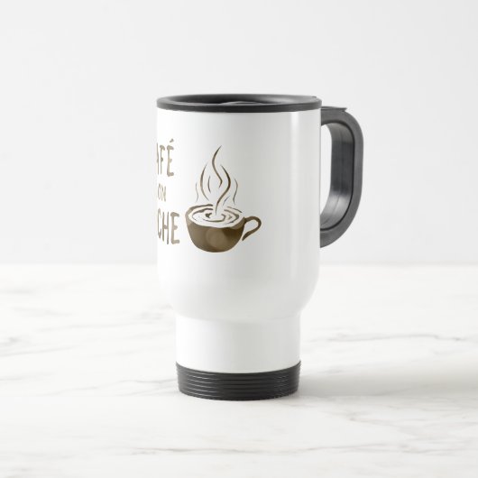 Café con leche bokeh reisebecher (VorderseiteRechts)