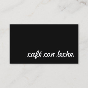 Café con leche Loyalitätskarte Treuekarte