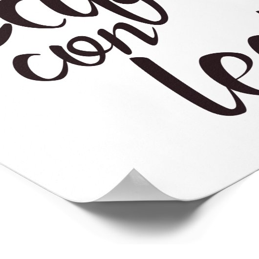 Café con Leche Spanish Kaffee Poster (Ecke)