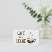 Café con leche Treueprogramm Treuekarte (Stehend Vorderseite)