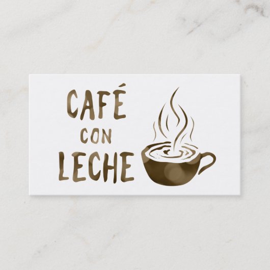 Café con leche Treueprogramm Treuekarte (Vorderseite)