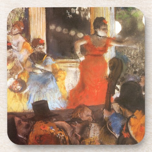 Cafe Concert bei Les Ambassadeurs von Edgar Degas Getränkeuntersetzer (Vorderseite)