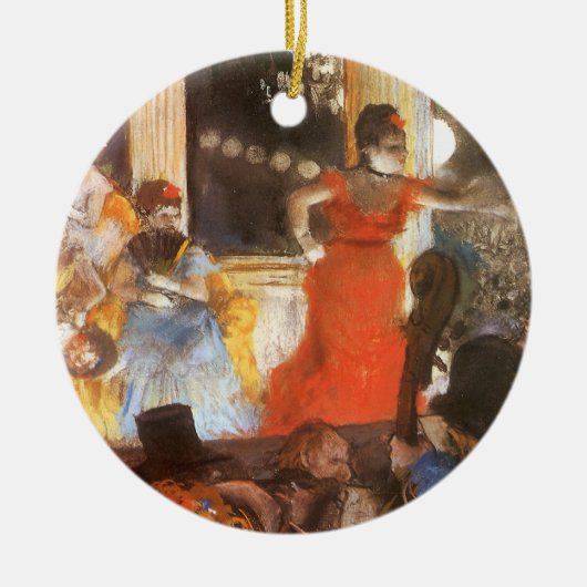 Cafe Concert bei Les Ambassadeurs von Edgar Degas Keramikornament (Vorne)