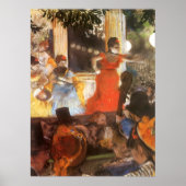Cafe Concert bei Les Ambassadeurs von Edgar Degas Poster (Vorne)