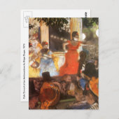 Cafe Concert bei Les Ambassadeurs von Edgar Degas Postkarte (Vorne/Hinten)