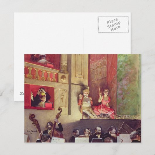 Cafe Concert Postkarte (Vorne/Hinten)