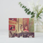 Cafe Concert Postkarte (Stehend Vorderseite)