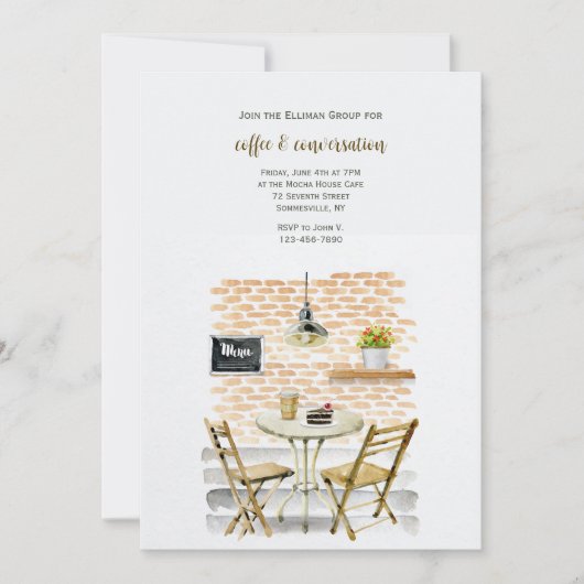 Cafe Connection Einladung (Vorderseite)