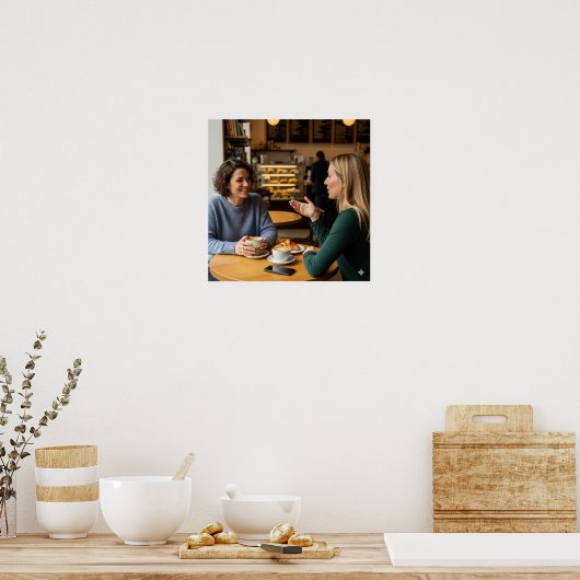 Cafe Conversation Poster (Küche)