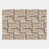Café Cream Classic 3 Geschenkpapier Set (Vorderseite)