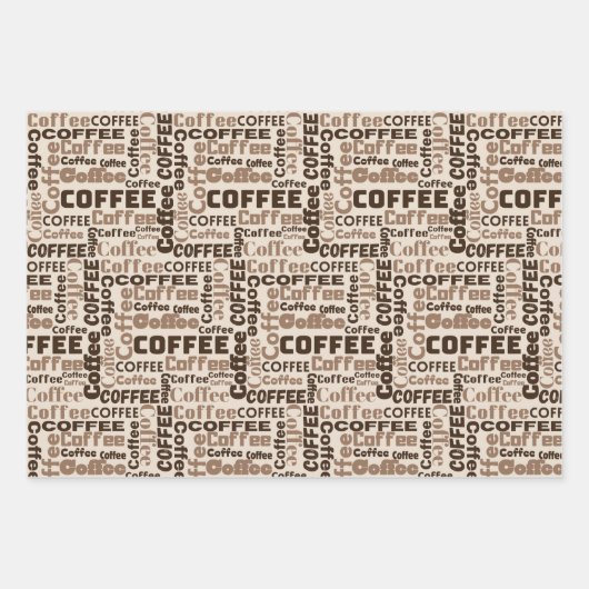 Café Cream Classic 3 Geschenkpapier Set (Vorderseite)