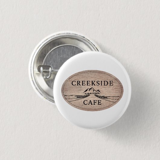 Café Creekside Button (Vorne & Hinten)