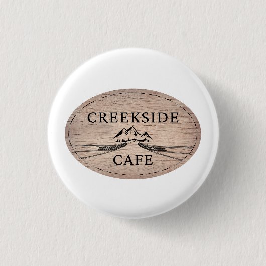 Café Creekside Button (Vorderseite)
