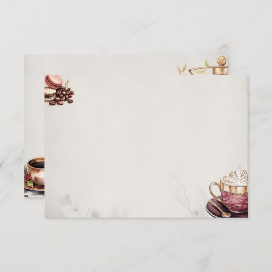 Café Crémeux Basiskarte Begleitkarte (Vorne/Hinten)