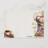 Café Crémeux Basiskarte Begleitkarte (Rückseite)