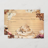 Café Crémeux Rezept Karte (Vorne/Hinten)