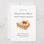 Cafe Crepes Grand Opening Einladung (Vorderseite)