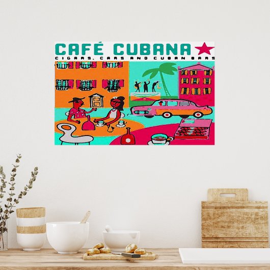 Café Cubana Poster (Küche)