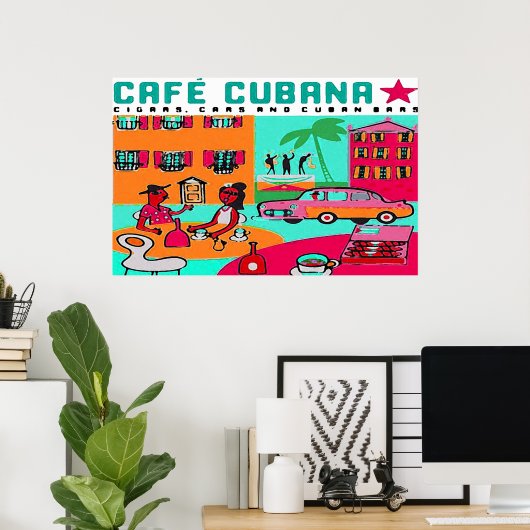 Café Cubana Poster (Heimbüro)