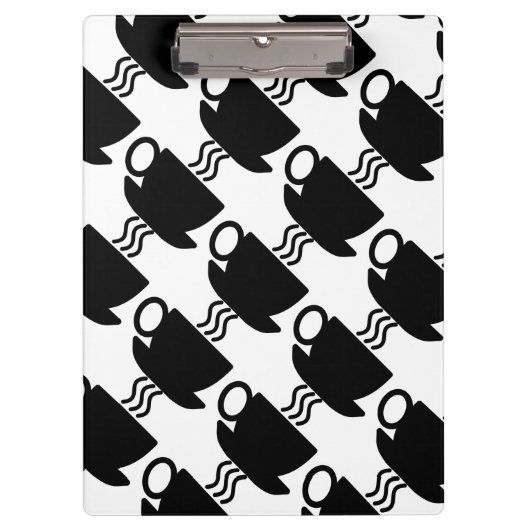 Café-Cup-Symbol Klemmbrett (Vorderseite)