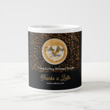 Cafe Danke Riesen Kaffeetasse | Kaffeeshop Geschen