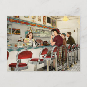 Cafe - Das lokale Restaurant 1941 Postkarte