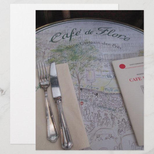 Café de Flore, Paris, Frankreich - Place Setting,  (Vorne/Hinten)