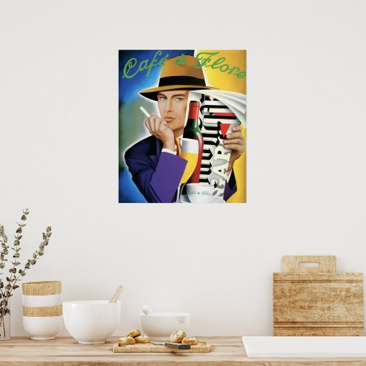 CAFÉ DE FLORE POSTER (Küche)