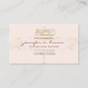 Café der Bäckerei mit rosa Tresen Visitenkarte