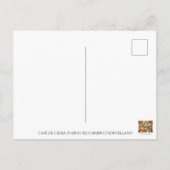 Café des Postleitzahlenviertels Postkarte (Rückseite)