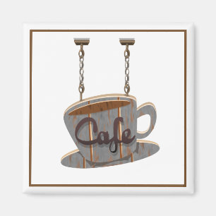 Café-Diner-Schild Kaffeehaus Hängeschild Magnet