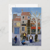 Café du Centre Postkarte (Vorne/Hinten)