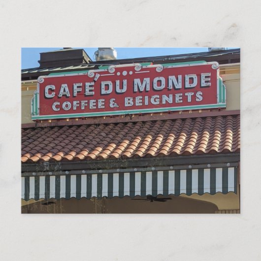 Café Du Monde Beignet Postcard Postkarte (Vorderseite)