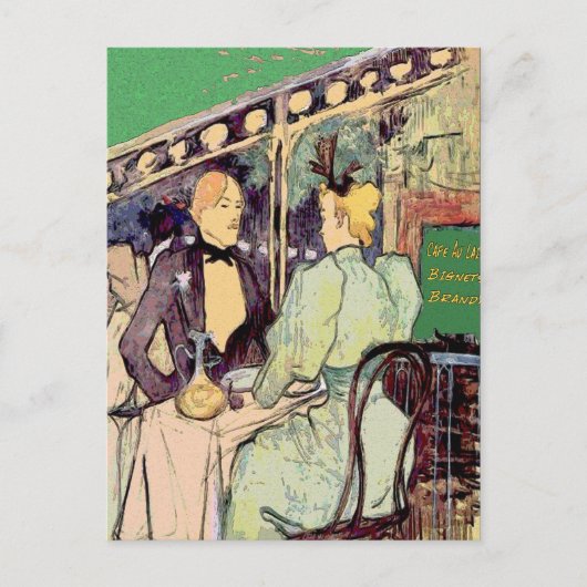 Café Du Monde Vintag Style Postkarte (Vorderseite)