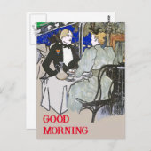 Cafe Du Monde Vintage Style Postcard Postkarte (Vorne/Hinten)