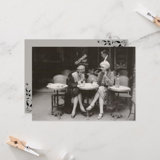 Cafe Einladung (Vorderseite/Rückseite Beispiel)