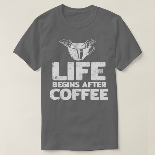 Café Espresso Barista Lover Fanatic T-Shirt (Design vorne)