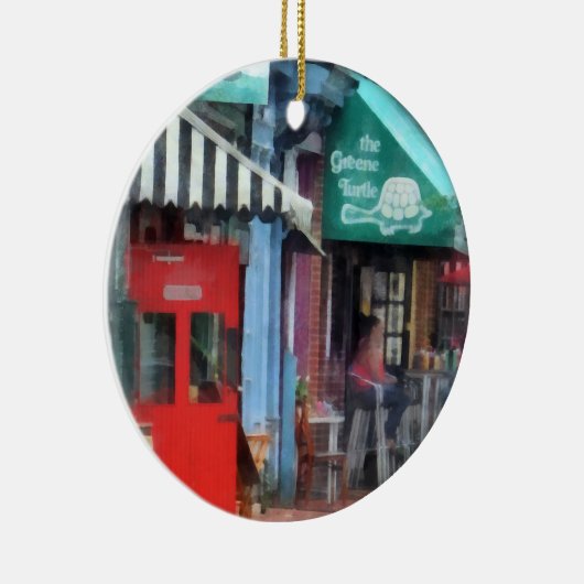 Café fällt Punkt MD Keramik Ornament (Rechts)