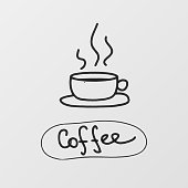 Café Fensteraufkleber (Blatt)