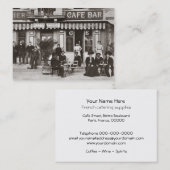Café-Geschäftskarte des Caterings Vintage Visitenkarte (Vorne/Hinten)