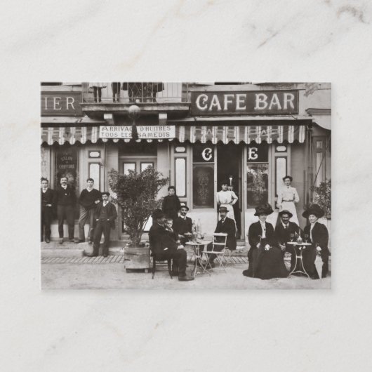 Café-Geschäftskarte des Caterings Vintage Visitenkarte (Vorderseite)