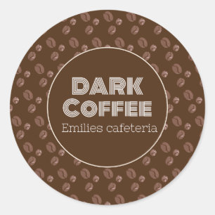 Café-Geschmackstyp Restaurant Runder Aufkleber