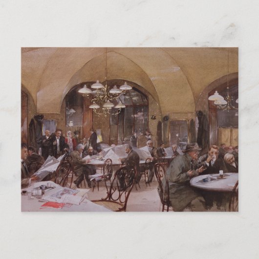 Cafe Griensteidl, Wien, 1890 Postkarte (Vorderseite)