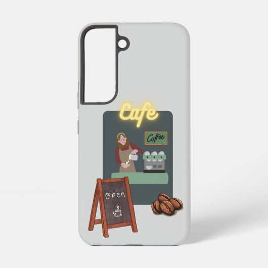 Cafe-Handyhülle Samsung Galaxy Hülle (Rückseite)