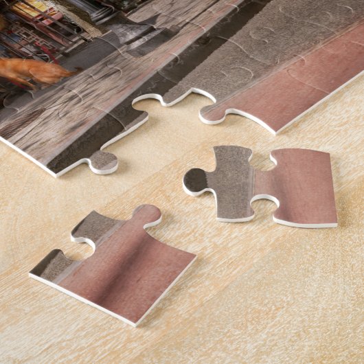 Café - Hoboken, NJ - Café-Dreiheit Puzzle (Seite)