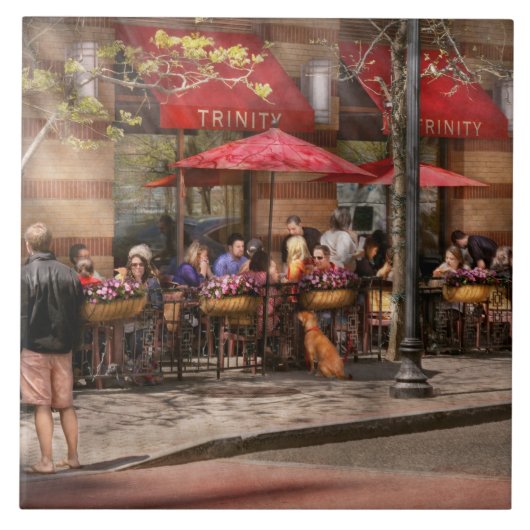 Cafe - Hoboken, NJ - Cafe Trinity Fliese (Vorderseite)